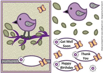 Birdie Decoupage