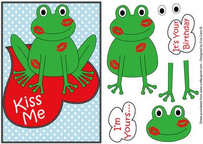 Kiss the Frog Decoupage