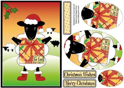 Cute Christmas Sheep Pyramid