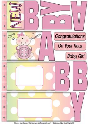 New Baby Girl Word Book