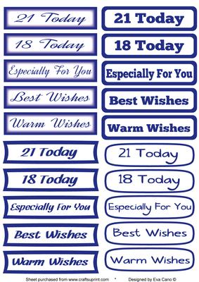 Mixed Sentiments Tags - Blue