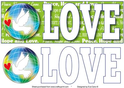 Love Large Dl in Green