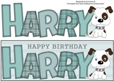 Patch the Dog Harry Large Dl