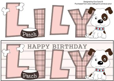 Patch the Dog Lily Large Dl