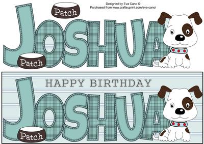 Patch the Dog Joshua Large Dl