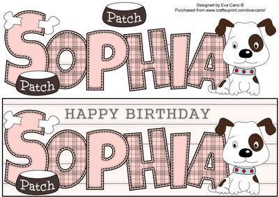 Patch the Dog Sophia Large Dl