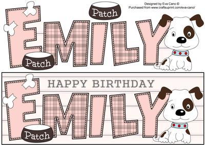 Patch the Dog Emily Large Dl
