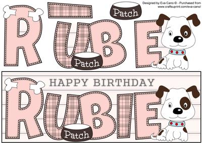 Patch the Dog Rubie Large Dl
