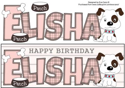 Patch the Dog Elisha Large Dl