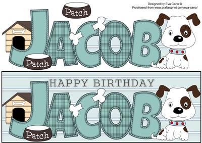 Patch the Dog Jacob Large Dl