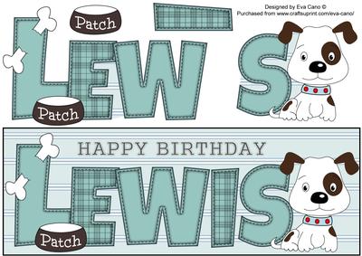 Patch the Dog Lewis Large Dl
