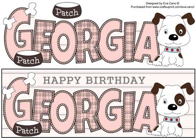 Patch the Dog Georgia Large Dl