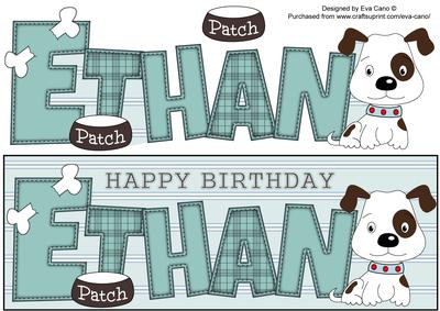 Patch the Dog Ethan Large Dl