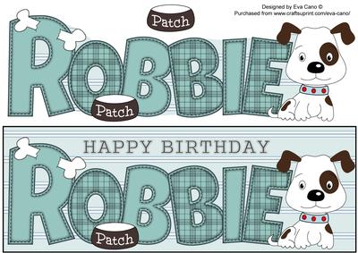 Patch the Dog Robbie Large Dl