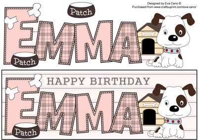 Patch the Dog Emma Large Dl