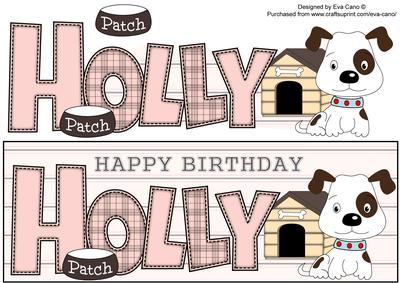 Patch the Dog Holly Large Dl