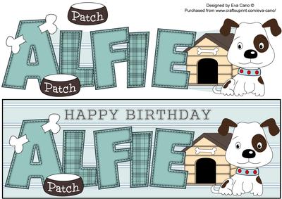 Patch the Dog Alfie Large Dl