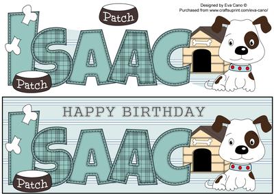 Patch the Dog Isaac Large Dl