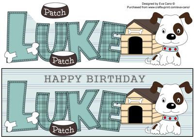 Patch the Dog Luke Large Dl