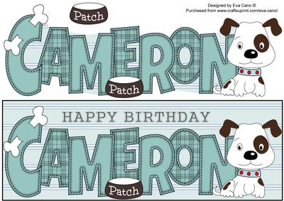Patch the Dog Cameron Large Dl