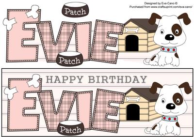 Patch the Dog Evie Large Dl