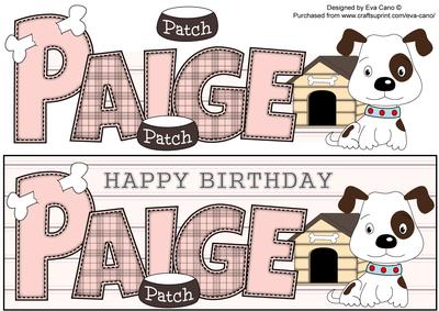 Patch the Dog Paige Large Dl