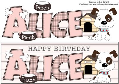 Patch the Dog Alice Large Dl