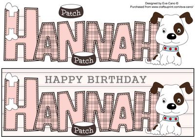 Patch the Dog Hannah Large Dl