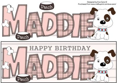 Patch the Dog Maddie Large Dl