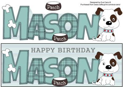 Patch the Dog Mason Large Dl