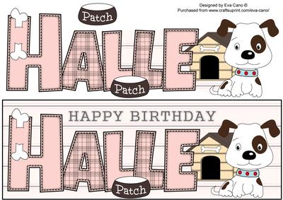 Patch the Dog Halle Large Dl