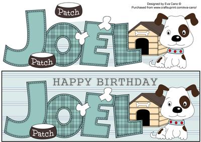 Patch the Dog Joel Large Dl