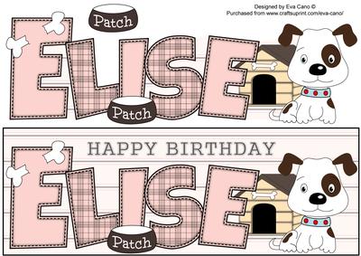 Patch the Dog Elise Large Dl