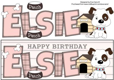 Patch the Dog Elsie Large Dl