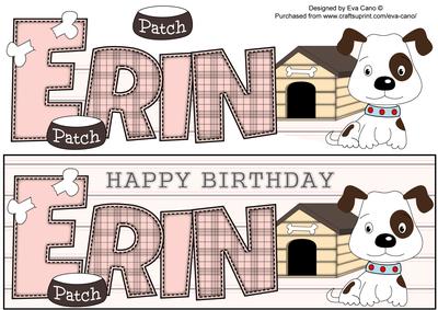 Patch the Dog Erin Large Dl