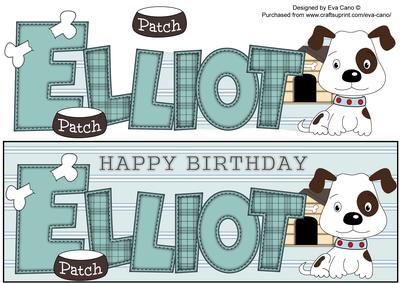 Patch the Dog Elliot Large Dl