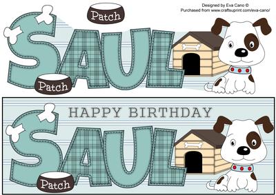 Patch the Dog Saul Large Dl