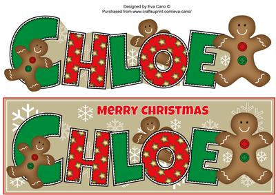 Gingerbread Men Chloe Large Dl