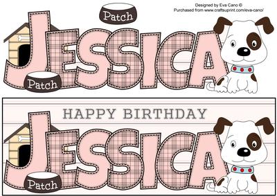 Patch the Dog Jessica Large Dl