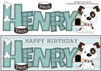 Patch the Dog Henry Large Dl