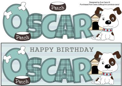 Patch the Dog Oscar Large Dl