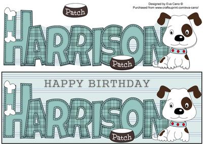 Patch the Dog Harrison Large Dl