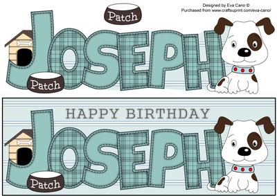Patch the Dog Joseph Large Dl