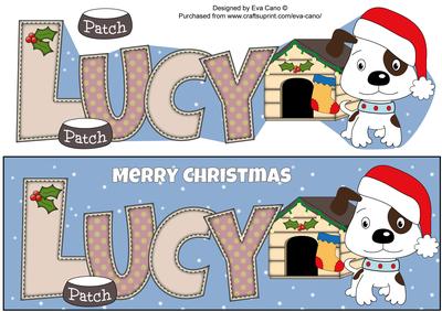 Patch the Dog Christmas Lucy Large Dl