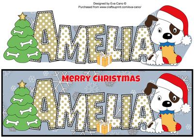 Patch with Christmas Tree Amelia Large Dl