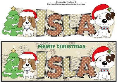 Christmas Patch and Kosmo Isla Large Dl