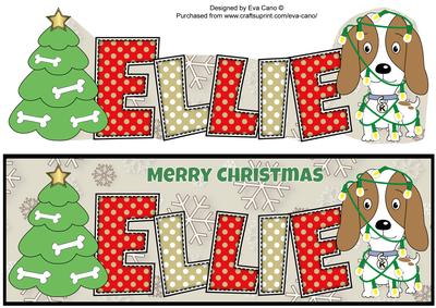 Kosmo the Dog Christmas Ellie Large Dl