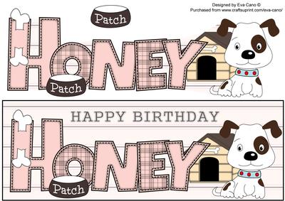 Patch the Dog Honey Large Dl