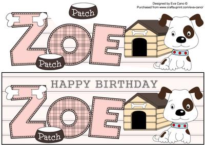 Patch the Dog Zoe Large Dl