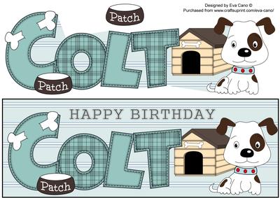 Patch the Dog Colt Large Dl